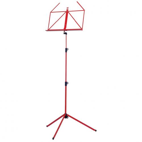 K&M 100/1 PORTABLE MUSIC STAND - RED